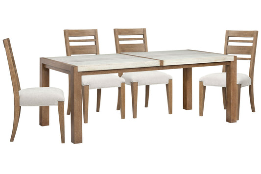 Plum Creek - 5 Piece Rectangular Dining Table Set