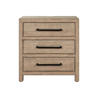 Proximity Place - Nightstand With Charging Station - Barley Buff