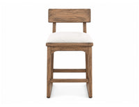 Balam - Upholstered Barstool (Set of 2) - Brown / Beige