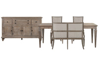 Lancaster - 5 Piece Extendable Rectangular Dining Table Set