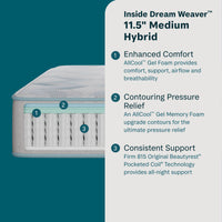 Peaceful Morning - 11.5" Hybrid Medium Mattress