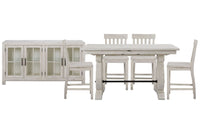 Bronwyn - Extendable Rectangular Counter Height Dining Table Set
