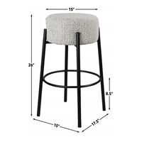 Cole - Counter Stool - Black / White