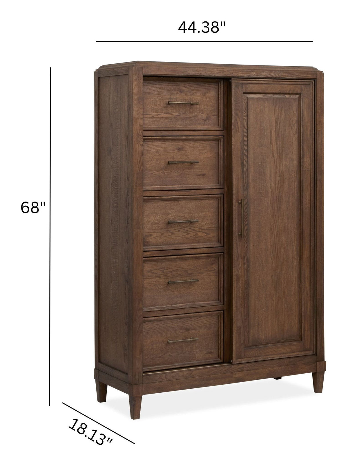 Groveland Park - Door Chest - Antique Coffee