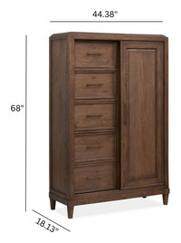 Groveland Park - Door Chest - Antique Coffee