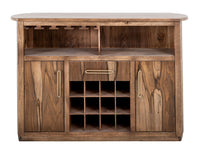 Balam - 1 Drawer & 2 Door Bar - Light Brown