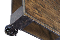 Pinebrook - Rectangular Cocktail Table (2 Braking Casters) - Distressed Natural Pine
