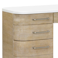 Two Toned 7 Drawer Writing Desk - Multi