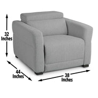 Isla - Dual Power Recliner - Dark Gray