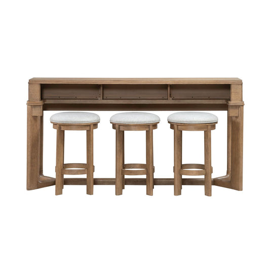 Ballentine - 4 Piece Bar Set - Brown