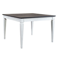 Allyson Park - 5 Piece Gathering Table Set - Wirebrushed White / Charcoal