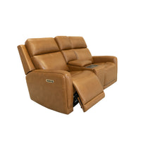 Alister - Power Gliding Loveseat With Console, Power Headrests & Lumbar