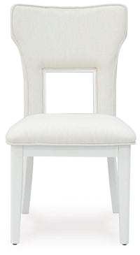 Chalanna - White - Dining Upholstered Side Chair (Set of 2)