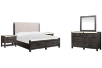 Plum Creek - Upholstered Panel Storage Bedroom Set