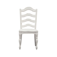 Magnolia Manor - Ladder Back Side Chair - White