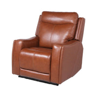 Natalia - Recliner Dual Power Coach - Dark Brown