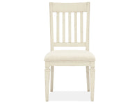 Newport - Dining Side Chair With Upholstered Seat (Set of 2) - Alabaster