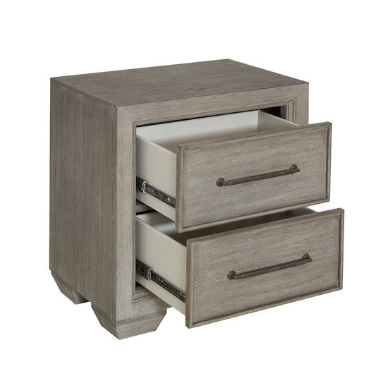 Andover - 2-Drawer Nightstand - Gray