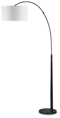 Veergate - Black - Metal Arc Lamp