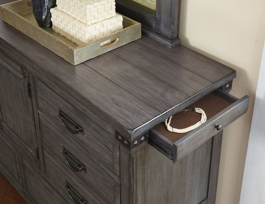 B09862 - Wood Dresser - Gray