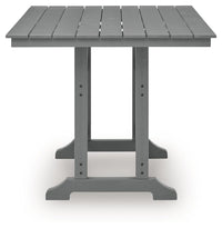 Sanctuary Beach - Square Counter Table With Umbrella Option - Dark Gray