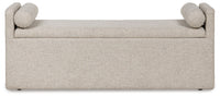 Galliden - Beige - Large Upholstered Dining Room Bench