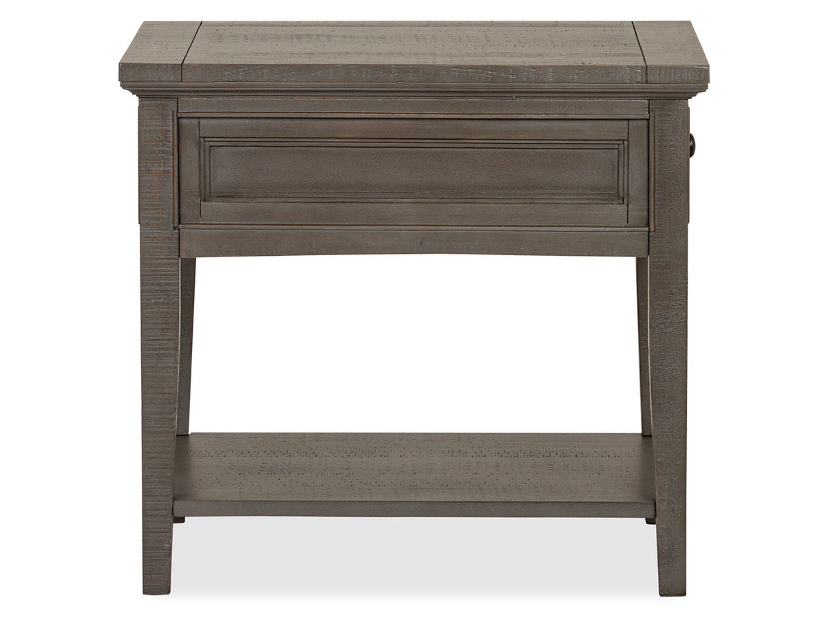 Paxton Place - Rectangular End Table - Dovetail Gray