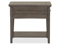 Paxton Place - Rectangular End Table - Dovetail Gray