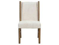 Silver - 39'' Upholstered Chair (Set of 2) - Ivory / Dark Brown