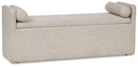 Galliden - Beige - Large Upholstered Dining Room Bench