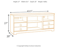 Willowton - TV Stand With Fireplace Option