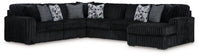Midnight-Madness - 4 Piece Sectional
