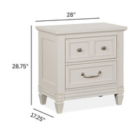 Willowbrook - Drawer Nightstand - Egg Shell White With Slight Rub Through
