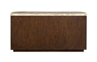 McPherson - Demilune Sofa Table - Burnt Umber
