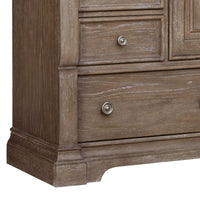 Lawson's Creek - 11-Drawer Gentleman's Chest With Storage Cabinet - Dark Brown