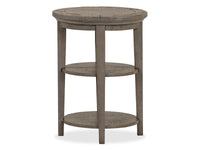 Paxton Place - Round Accent End Table - Dovetail Gray