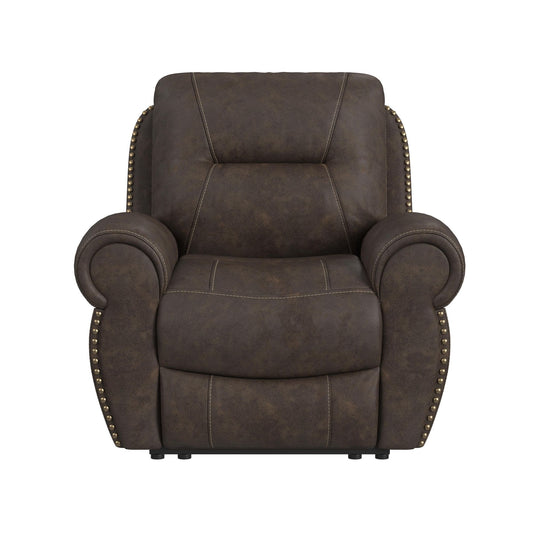 Topeka - Recliner - Rocky Brown