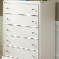 Stardust - 5 Drawer Chest - White