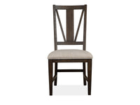 Westley Falls - Dining Side Chair With Upholstered Seat (Set of 2) - Graphite