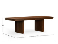 Reena - Extendable Trestle Dining Table - Rich Brown