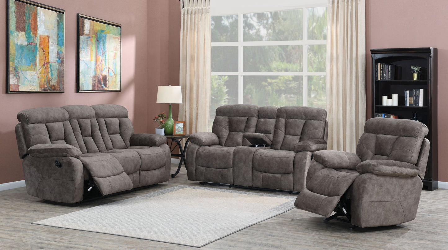 Bogata - Console Loveseat - Dark Gray