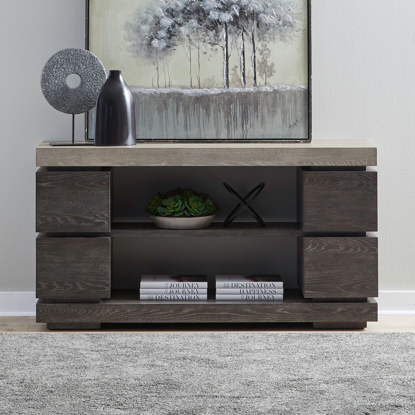 Piedmont - Sofa Table - Charcoal / Ash