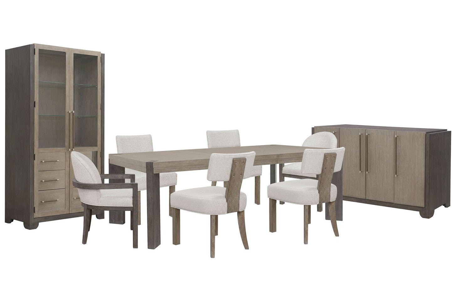 Anderson Park - Leg Dining Table Set With Klismos Chairs