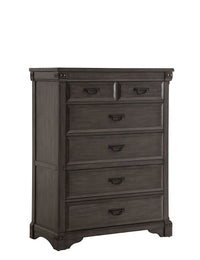 B09862 - Wood Chest - Gray