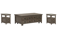 Paxton Place - Lift Top Storage Caster Cocktail Table Set
