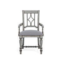 Plymouth - Upholstered Arm Dining Chair (Set of 2) - Gray