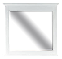 Heron Cove - Landscape Mirror - Chalk White