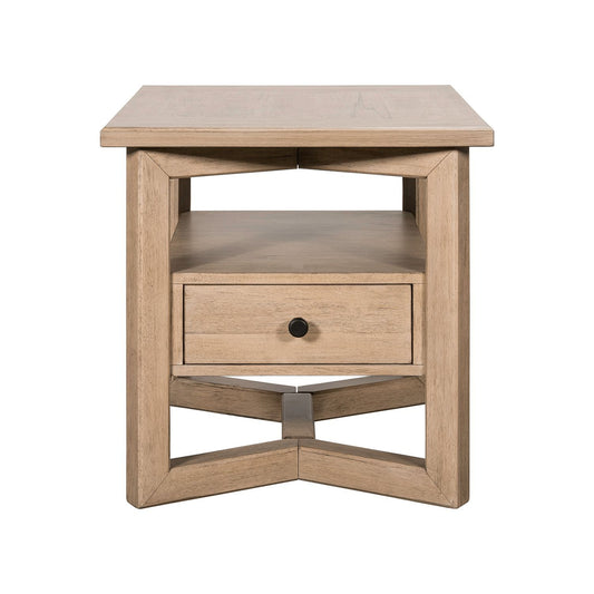 Proximity Place - Rectangular End Table - Barley Buff