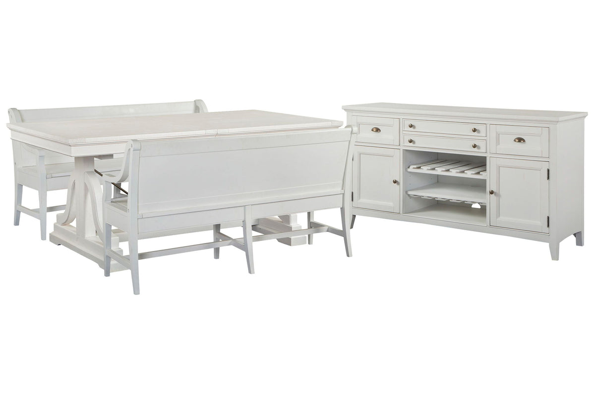 Heron Cove - Extendable Trestle Dining Table Set