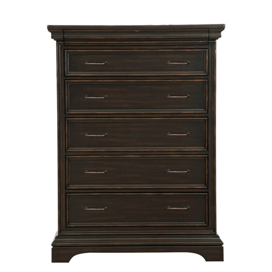 Caldwell - 6 Drawer Chest - Brown